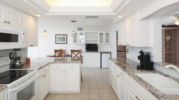 Enjoy meals in the kitchen with a dining area and dishwasher.