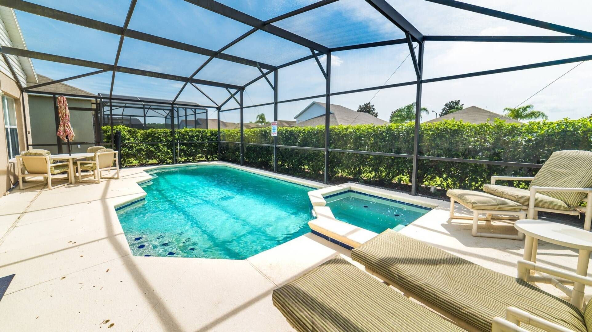 A heated pool