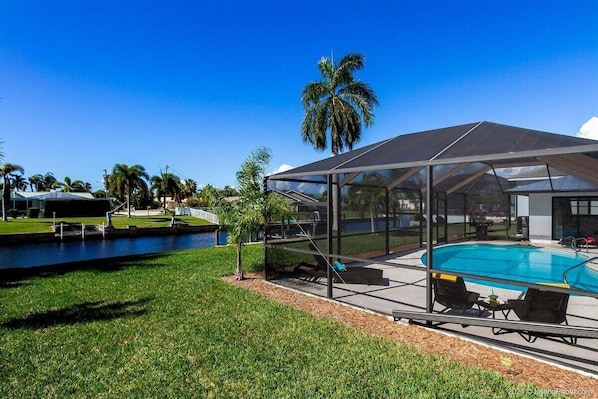 A heated pool