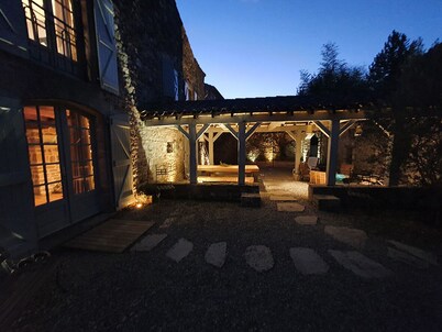 calm and nature, with private pool