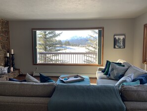 Smart TV, fireplace, ping pong, books