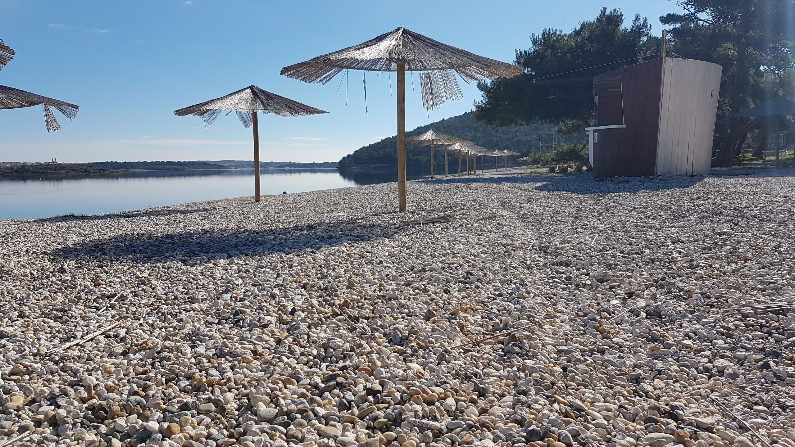 Beach nearby, sun loungers