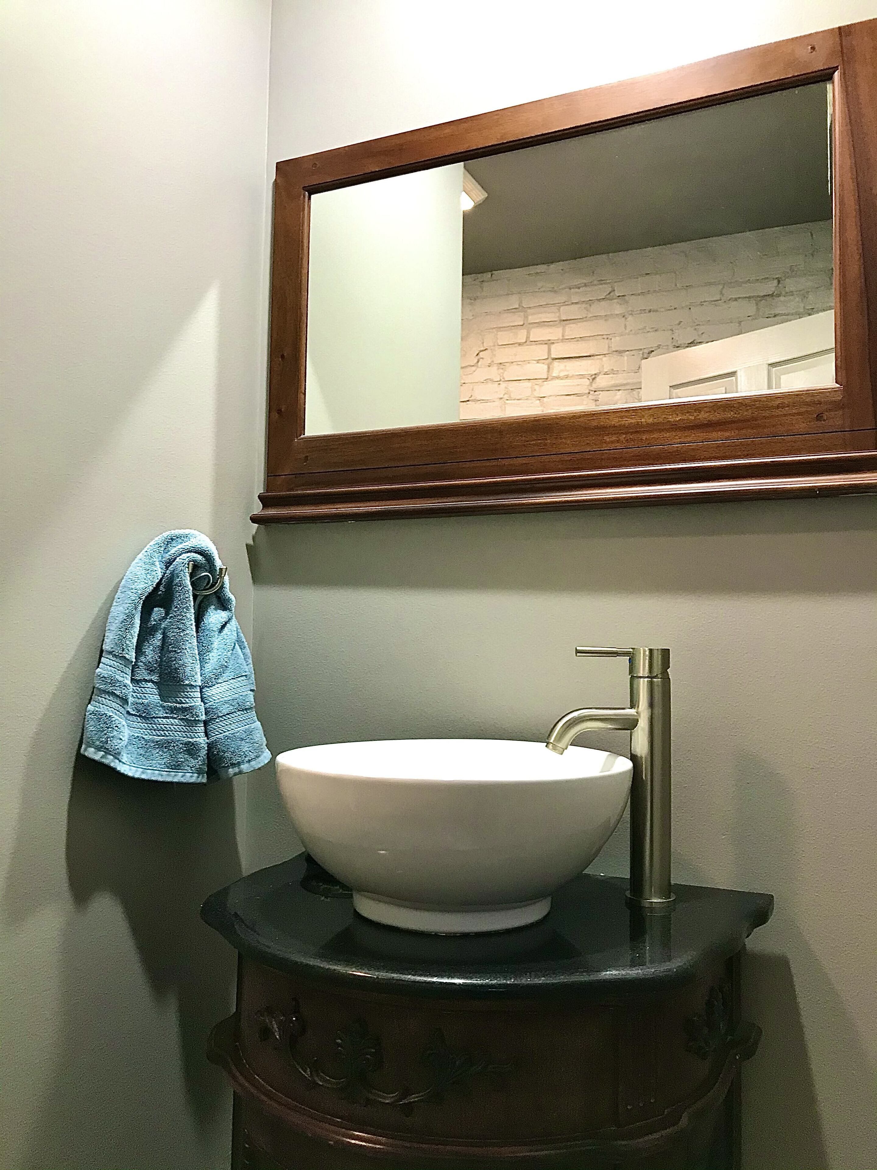 Shower, towels, soap, shampoo