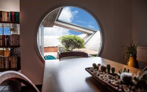 Blick von der Unterkunft