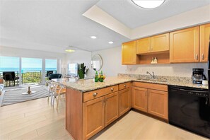 Fridge, microwave, oven, stovetop - Gorgeous Oceanside Oasis w/ Heated Pool, Oceanfront Patio & Steps to the Beach 🏖️☀️ (Satellite Beach)