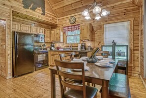 Dining - Wall of Windows and Hot Tub Among Smoky Mountain Treetops! (Sevierville)