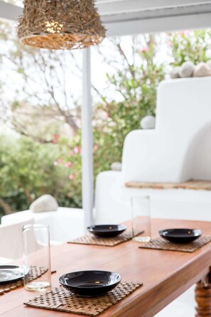 Dining - Villa Valente in Mykonos with two pools! (Mykonos)