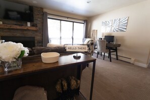 Smart TV, fireplace, books, computer monitors - Stunning, Conveniently Located 2-BR Condo Close To Legendary Vail, CO Ski Slopes (Vail)