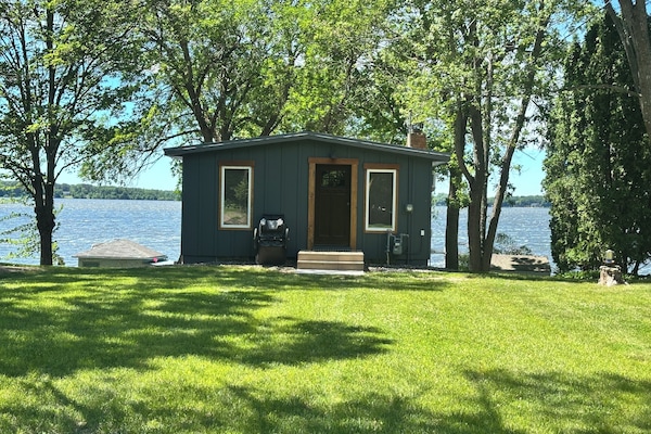 Front of cabin, street side.