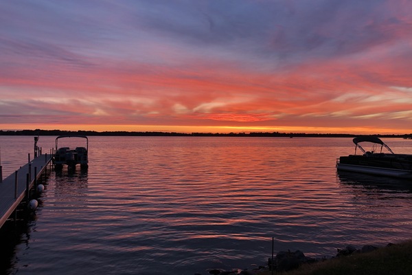Sunset view from cabin next door. So pretty!!