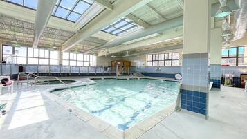 Indoor pool, outdoor pool
