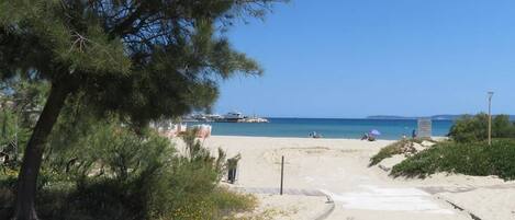 On the beach