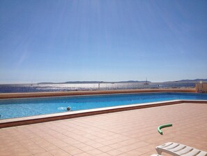 Pool - 3-star 1-BR apartment in La Favière with pool and parking (Bormes-les-Mimosas)