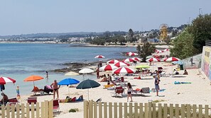 På stranden