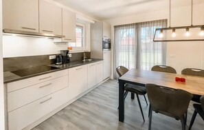 Fridge, microwave, dishwasher, coffee/tea maker