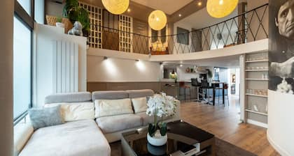 Loft design et contemporain plein centre ville