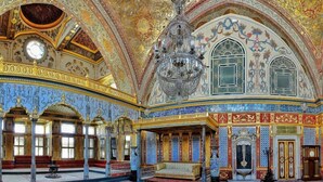 An ornate interior with a large chandelier, detailed frescoes, and a grand staircase. - Root Karaköy Bosphorus Hotel & Spa (Istanbul)