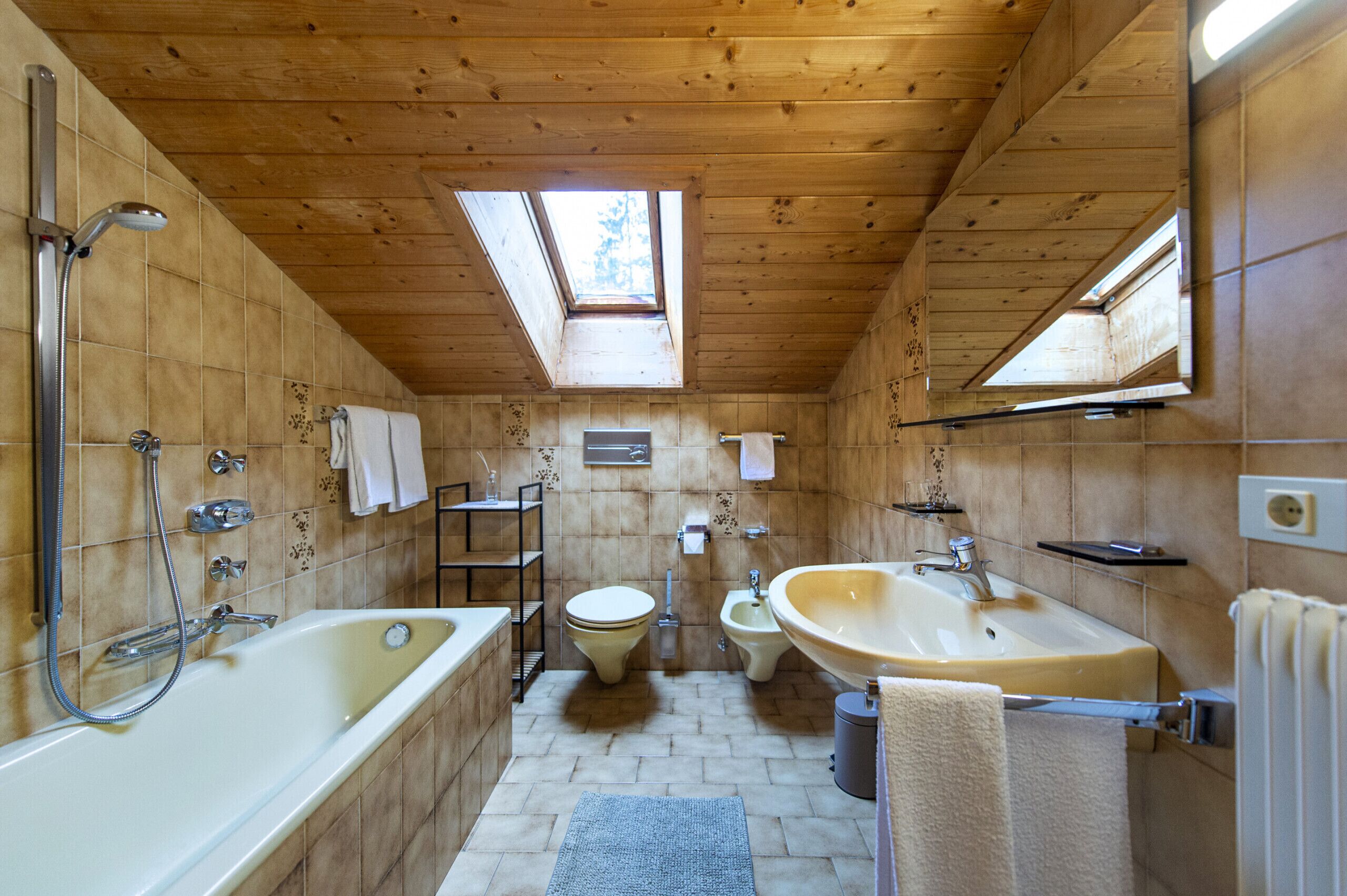 Badewanne, Handtücher