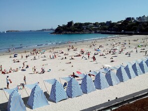 Beach nearby, sun-loungers