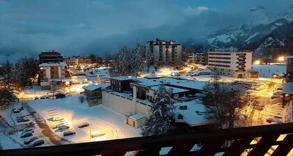 Pra Loup 1600 50m from the slopes T2 new with bedroom and large balcony mountain view
