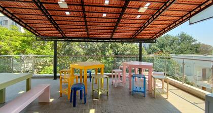 STAYCATION: A cozy room in a Bnb surrounded by lush greenery