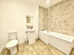 Bathroom - Winter Gardens Service Apartment 1 (Blackpool)