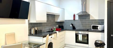 Dishwasher, dining tables