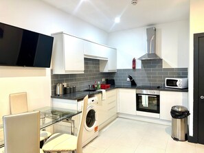 Dishwasher, dining tables