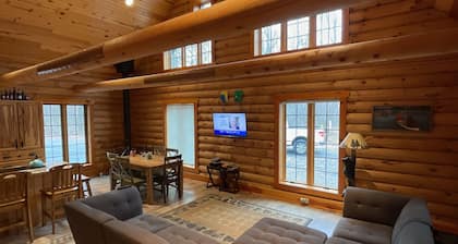 Log cabin secluded on 80 acres