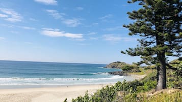 En la playa, toallas de playa