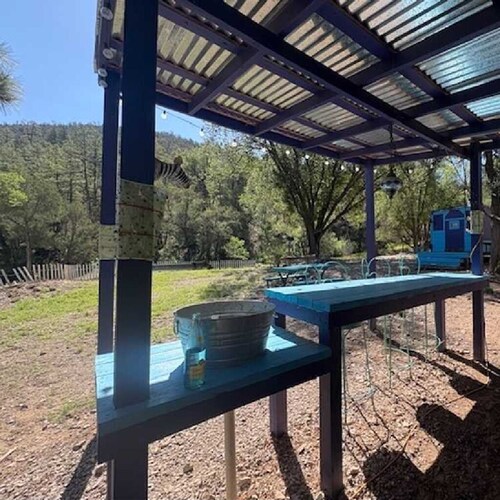 Gypsy Village & Teardrop: Expanded Glamping Retreat for Up to Six with Outdoor Kitchen, Fire Pit, and Hammock