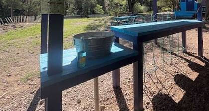 Gypsy Village & Teardrop: Expanded Glamping Retreat for Up to Six with Outdoor Kitchen, Fire Pit, and Hammock