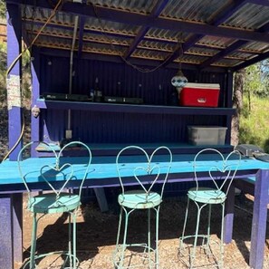 Property grounds - Gypsy Village & Teardrop: Expanded Glamping Retreat for Up to Six with Outdoor Kitchen, Fire Pit, and Hammock (Mayhill)