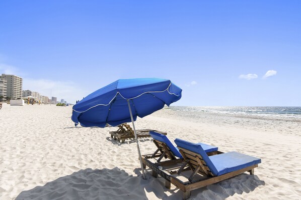 On the beach