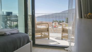 Superior-Doppelzimmer, Meerblick | Balkon