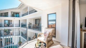 Superior-Doppelzimmer, Meerblick | Balkon