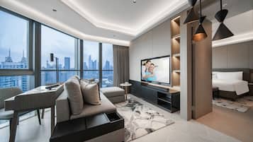 Phòng Executive, 1 phòng ngủ | Khu phòng khách | TV LCD