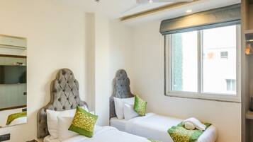 Deluxe Twin Room | Down duvets, memory-foam beds, in-room safe, iron/ironing board