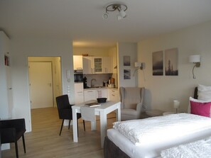 1 bedroom, travel crib, WiFi, bed sheets