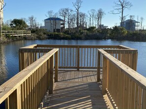 Property grounds - Gated resort on CSB.End unit w/easy walk to beach. Beach cart & chairs included. (Port St Joe)