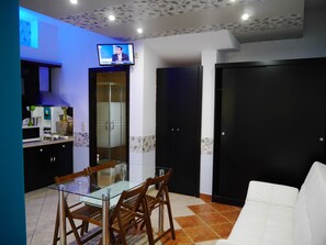 Villa, 2 Bedrooms, Garden View | Private kitchen | Full-size fridge, oven, coffee/tea maker, electric kettle - Blue Sky Villas (Thasos)