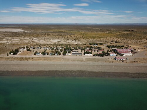 Home in remote Patagonia by the sea