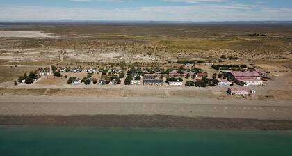 Home in remote Patagonia by the sea