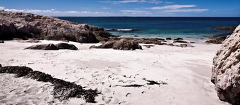 Home in remote Patagonia by the sea
