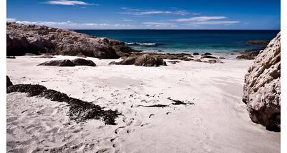 Home in remote Patagonia by the sea
