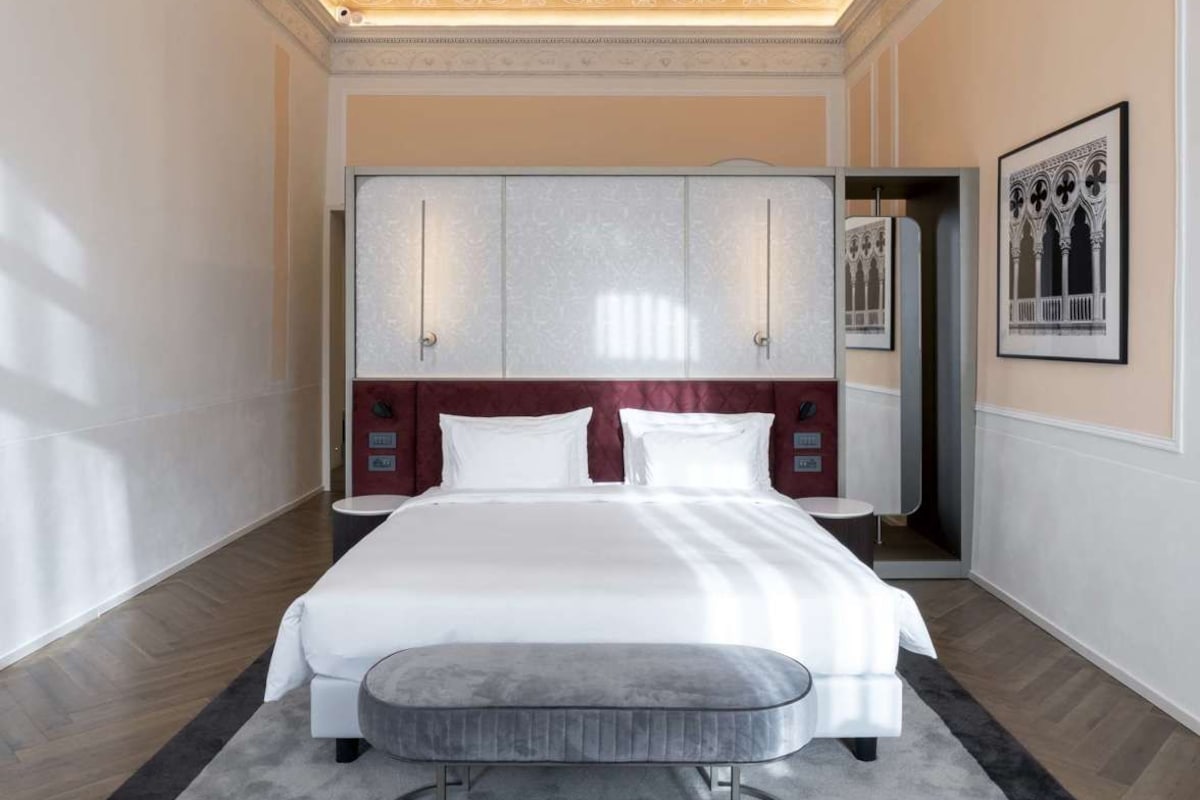 Premium bedding, down duvets, memory-foam beds, minibar