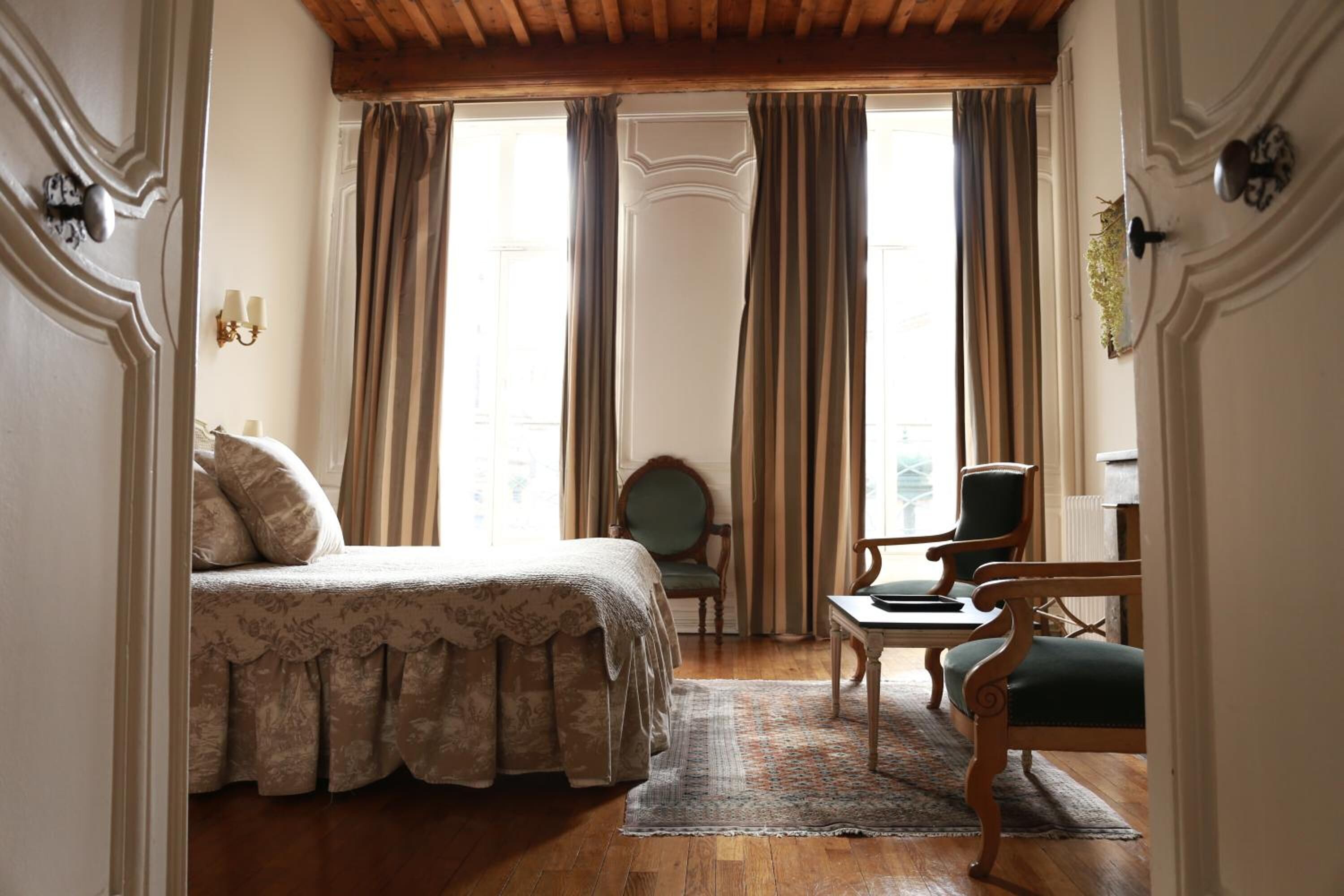 soundproofing, iron/ironing board, free wifi, bed sheets