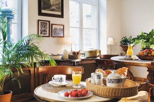 Daily buffet breakfast (EUR 12 per person)