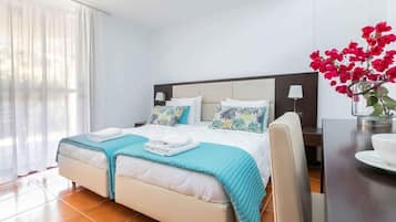 4 bedrooms, iron/ironing board, travel cot, WiFi