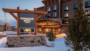 A hotel entrance with a sign for Homewood Suites by Hilton and a VOTE sign. - Homewood Suites by Hilton Dillon (Dillon)